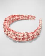 Image 2 of 3: Lele Sadoughi Kelly Ruched Tweed Headband