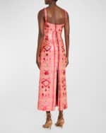 Image 3 of 5: Johanna Ortiz Powerful Stitches Metallic Jacquard Strapless Dress