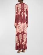 Image 3 of 5: Johanna Ortiz Alma Bordada Printed Jersey Reversible Dress