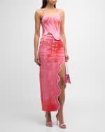 Image 2 of 6: PH5 Camellia Denim-Print Tank Top