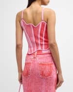 Image 5 of 6: PH5 Camellia Denim-Print Tank Top