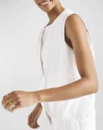 Image 5 of 5: Splendid Chase Pocketed Cotton Poplin Vest