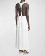 Image 3 of 5: Proenza Schouler Selena Backless Twist Back Matte Viscose Crepe Dress