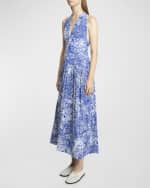 Image 4 of 5: Proenza Schouler Simone Printed Viscose Crepe de Chine Dress