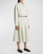 Image 2 of 7: Proenza Schouler Dylan Cotton Twill Suiting Shirt Jacket