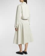 Image 4 of 7: Proenza Schouler Dylan Cotton Twill Suiting Shirt Jacket