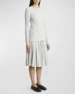 Image 2 of 5: Proenza Schouler Roger Gauzy Jersey Long-Sleeve T-Shirt