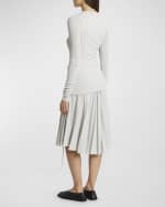 Image 4 of 5: Proenza Schouler Roger Gauzy Jersey Long-Sleeve T-Shirt