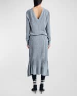 Image 4 of 5: Proenza Schouler Eden Superfine Merino Wool and Silk Knit Dress