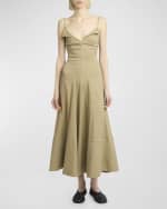 Image 2 of 6: Proenza Schouler Ruby Eco Stretch Linen-Blend Dress