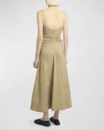 Image 3 of 6: Proenza Schouler Ruby Eco Stretch Linen-Blend Dress