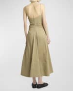 Image 4 of 6: Proenza Schouler Ruby Eco Stretch Linen-Blend Dress