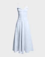 Image 1 of 6: Proenza Schouler Ruby Eco Stretch Linen-Blend Dress