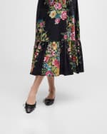 Image 2 of 6: Manolo Blahnik Lambskin Bow Ballerina Mules