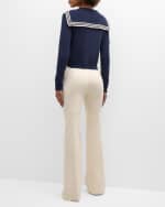 Image 5 of 6: FRAME Knit Sailor Cardigan