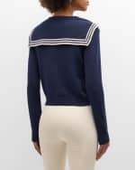 Image 4 of 6: FRAME Knit Sailor Cardigan