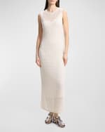 Image 2 of 5: Theory Long Open Mesh Sleeveless Maxi Dress