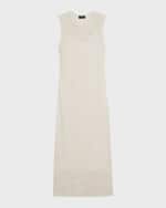 Image 1 of 5: Theory Long Open Mesh Sleeveless Maxi Dress