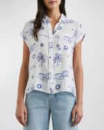 Image 1 of 4: Rails Mykonos Whitney Linen Button-Front Shirt