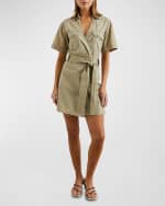 Image 1 of 4: Rails Natalie Wrap Mini Shirtdress