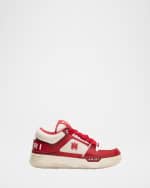 Image 1 of 6: Amiri Men's MA-1 Leather & Mesh Low-Top Sneakers