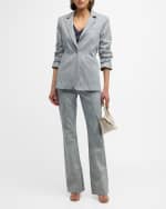 Image 5 of 6: Cinq a Sept Evelyn Two-Tone Flare Pants