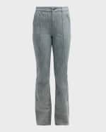 Image 1 of 6: Cinq a Sept Evelyn Two-Tone Flare Pants