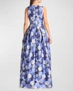 Image 2 of 3: Sachin & Babi Brooke Pleated Floral-Print Gown