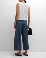 Image 3 of 5: Eileen Fisher Grid Organic Cotton Voile Boxy Shirt