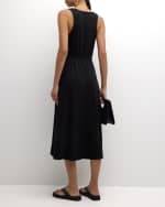 Image 3 of 6: Eileen Fisher Sleeveless Scoop-Neck Jersey Midi Dress