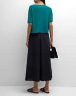 Image 4 of 6: Eileen Fisher Raglan-Sleeve Organic Linen-Cotton Pullover