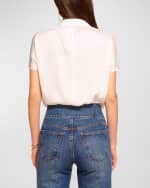 Image 2 of 4: Ramy Brook Lucinda Short-Sleeve Bodysuit