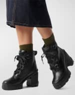 Image 2 of 6: Sorel Caribou Leather Winter Heeled Booties