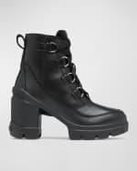 Image 1 of 6: Sorel Caribou Leather Winter Heeled Booties