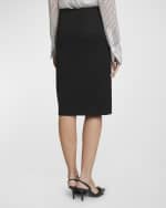 Image 4 of 6: Givenchy Wool Pencil Skirt with 4G Buckle Detail