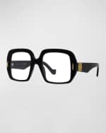 Image 1 of 5: Loewe Anagram Acetate Square Glasses