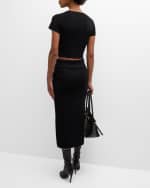 Image 3 of 6: Iro Enola Knit Midi Skirt