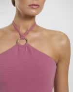 Image 4 of 4: JETS Australia Ring Halter One-Piece Swimsuit
