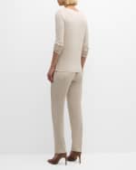 Image 4 of 6: Eleventy Long-Sleeve Crewneck T-Shirt