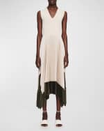 Image 2 of 5: Joseph Dura Pleated Handkerchief Midi Dress