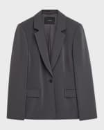 Image 1 of 4: Joseph Joaquim Single-Button Crepe Jacket