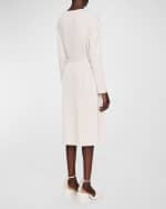 Image 3 of 5: Joseph Didot Ribbed Cady Midi Dress