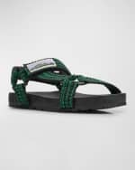Image 5 of 6: Bottega Veneta Men's Trip Two-Tone Ribbon Sporty Sandals