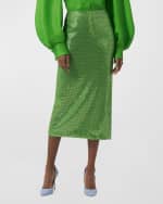 Image 2 of 5: Carolina Herrera Embellished Midi Skirt