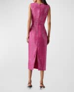 Image 3 of 4: Carolina Herrera Embellished Sleeveless Midi Dress