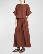 Image 2 of 6: Loro Piana Cam Morey Antigua Flax Blouse