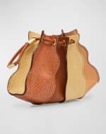 Image 4 of 6: Ulla Johnson Adria Multicolor Pleated Wave Wristlet