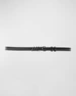 Image 2 of 4: Helmut Lang Leather Logo Belt