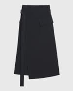 Image 1 of 5: Helmut Lang Crossover Trench Skirt