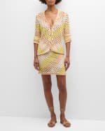 Image 5 of 6: ATM Anthony Thomas Melillo Mercerized Cotton Cord Mini Skirt